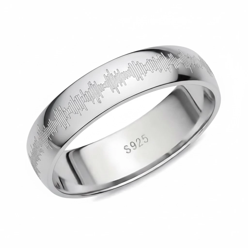 حلقه فرکانس صوتی نقره 925 مدل جانان