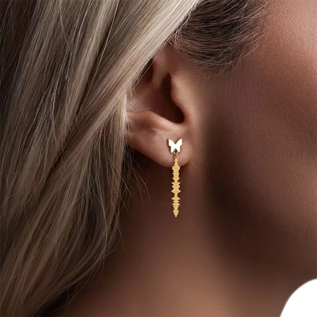 گوشواره فرکانس صوتی مدل پروانه